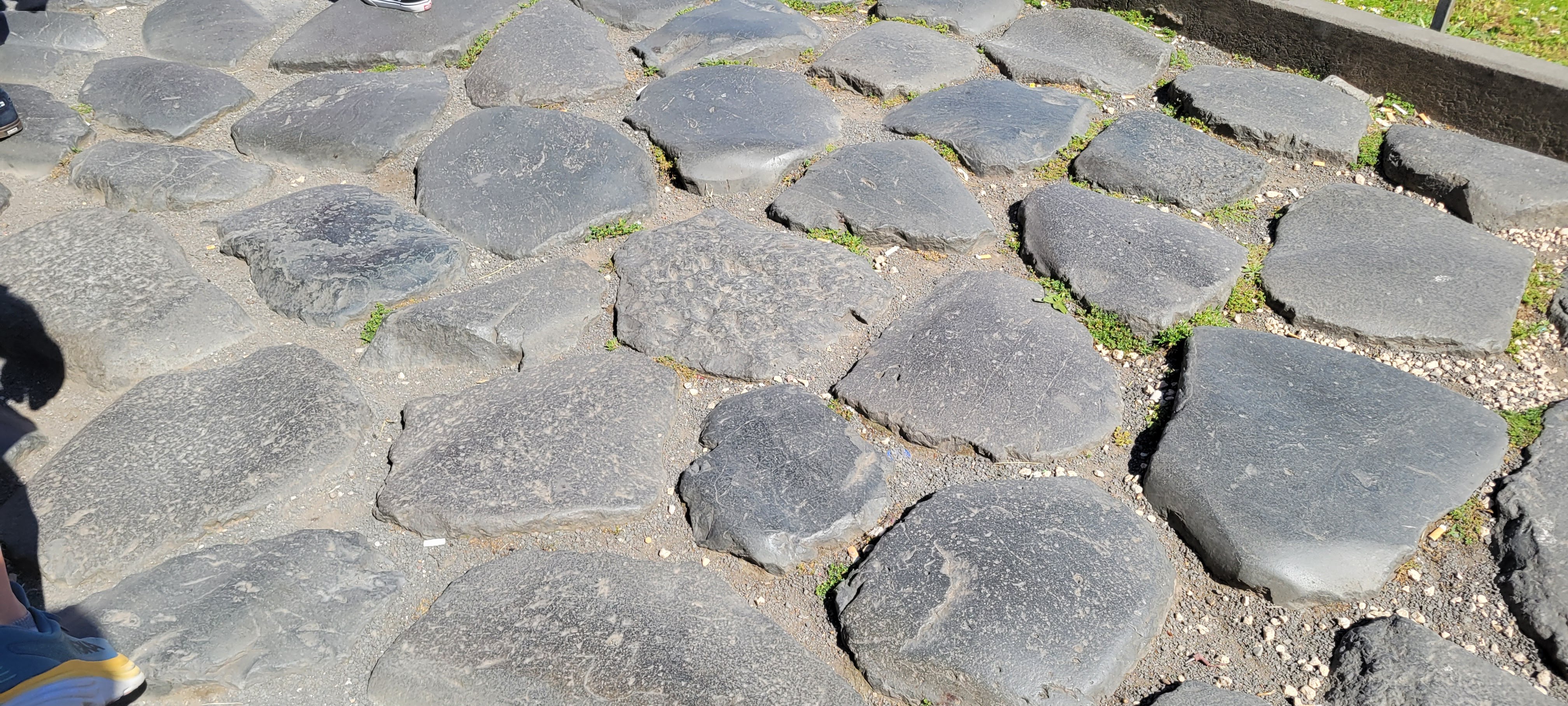 Cobblestone road in Rome