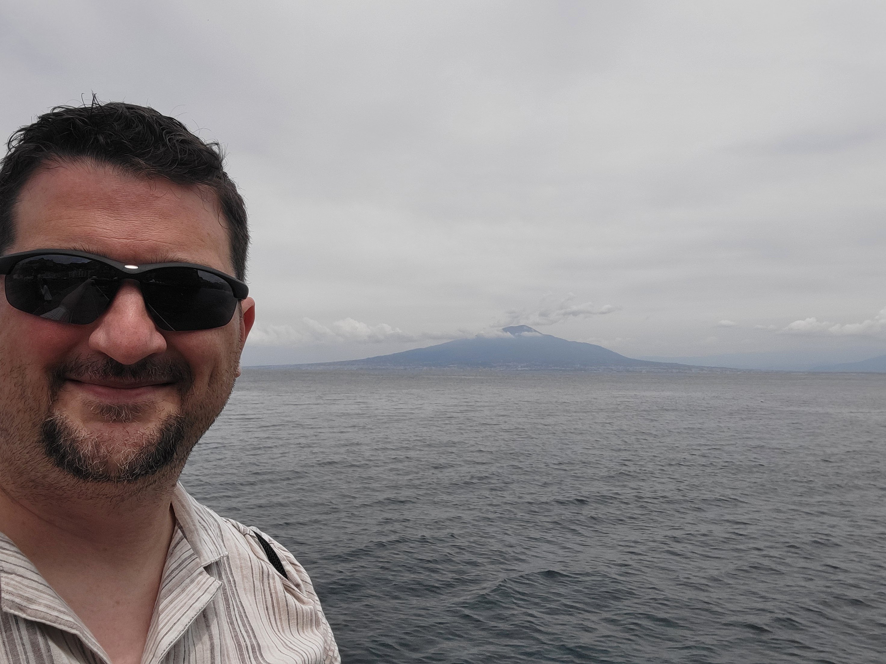 Selfie in front of Vesuvius