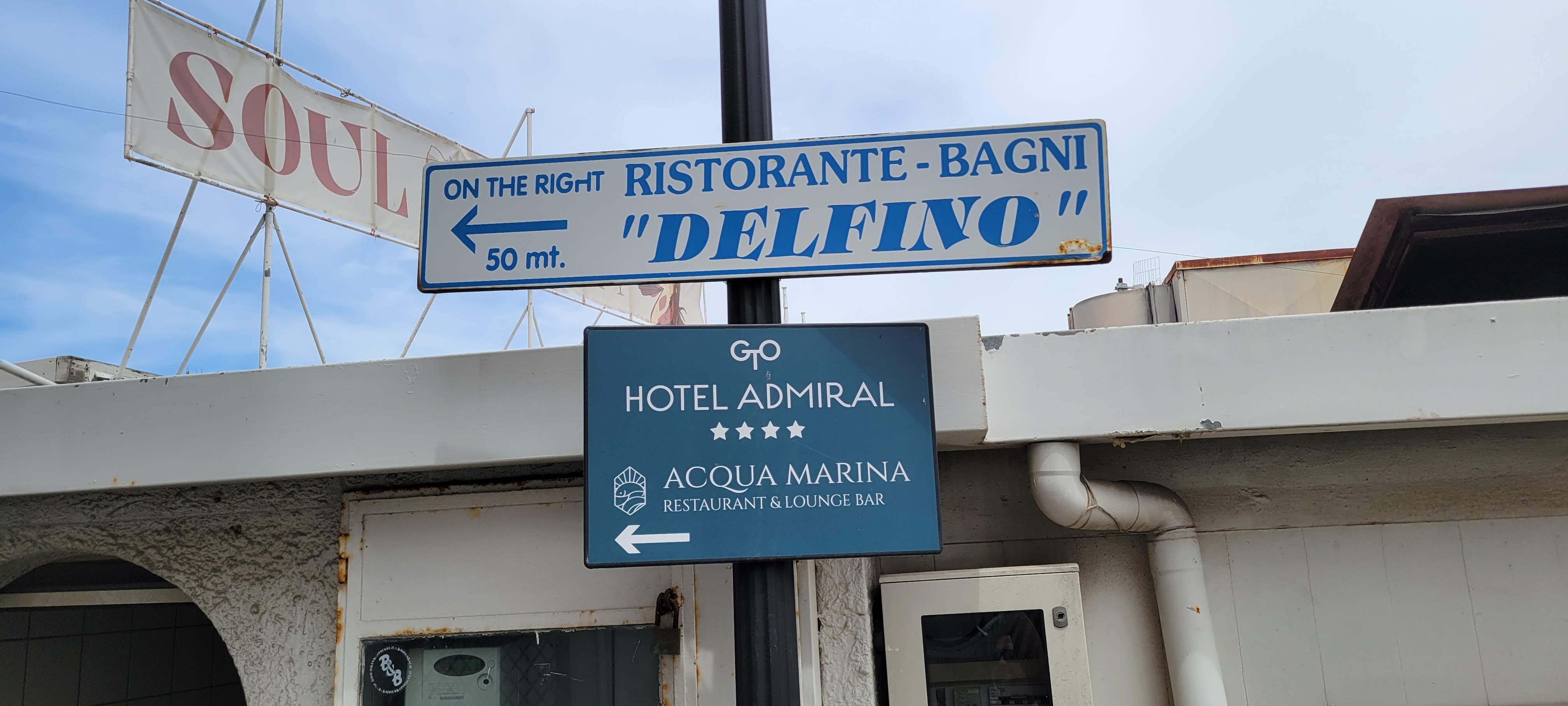 Admiral hotel sign