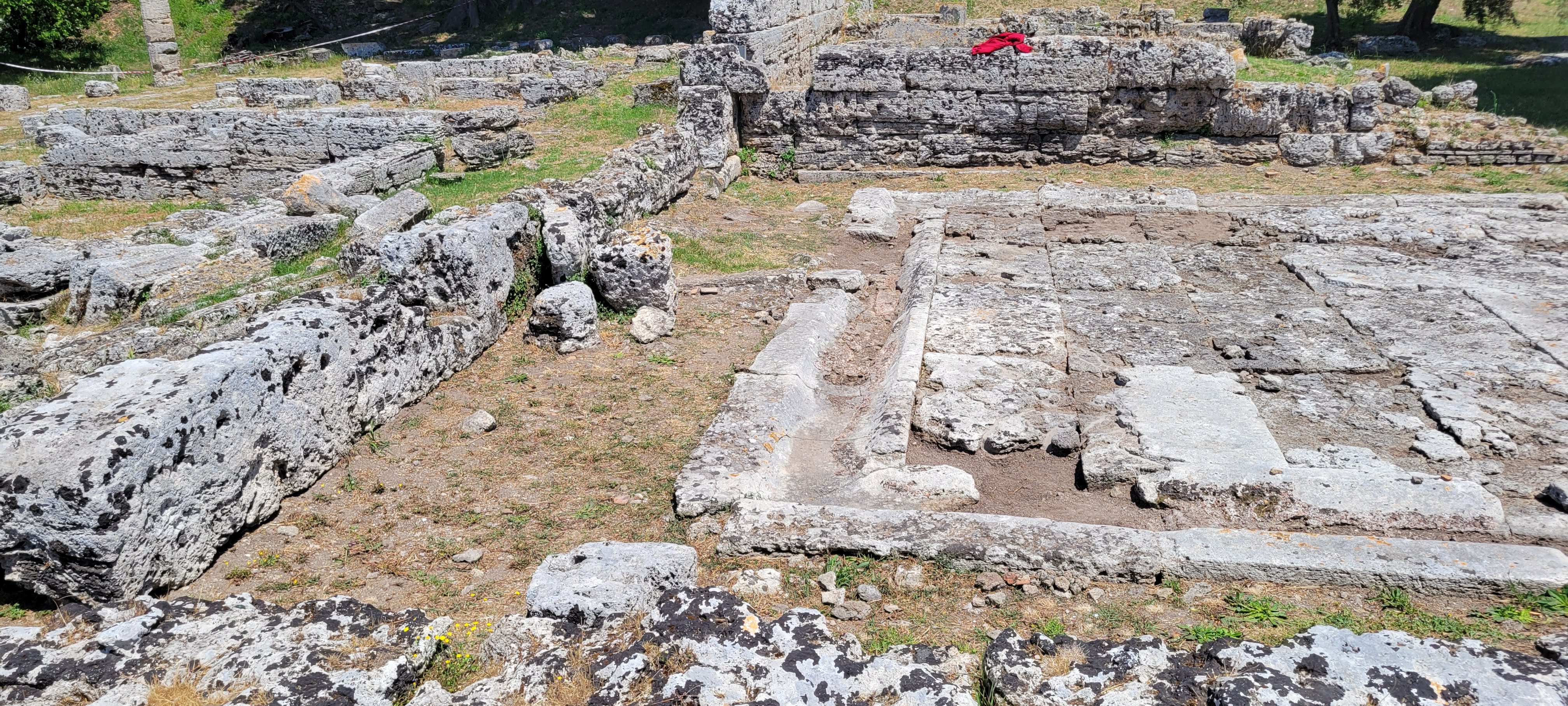 Stone layout of an acient house