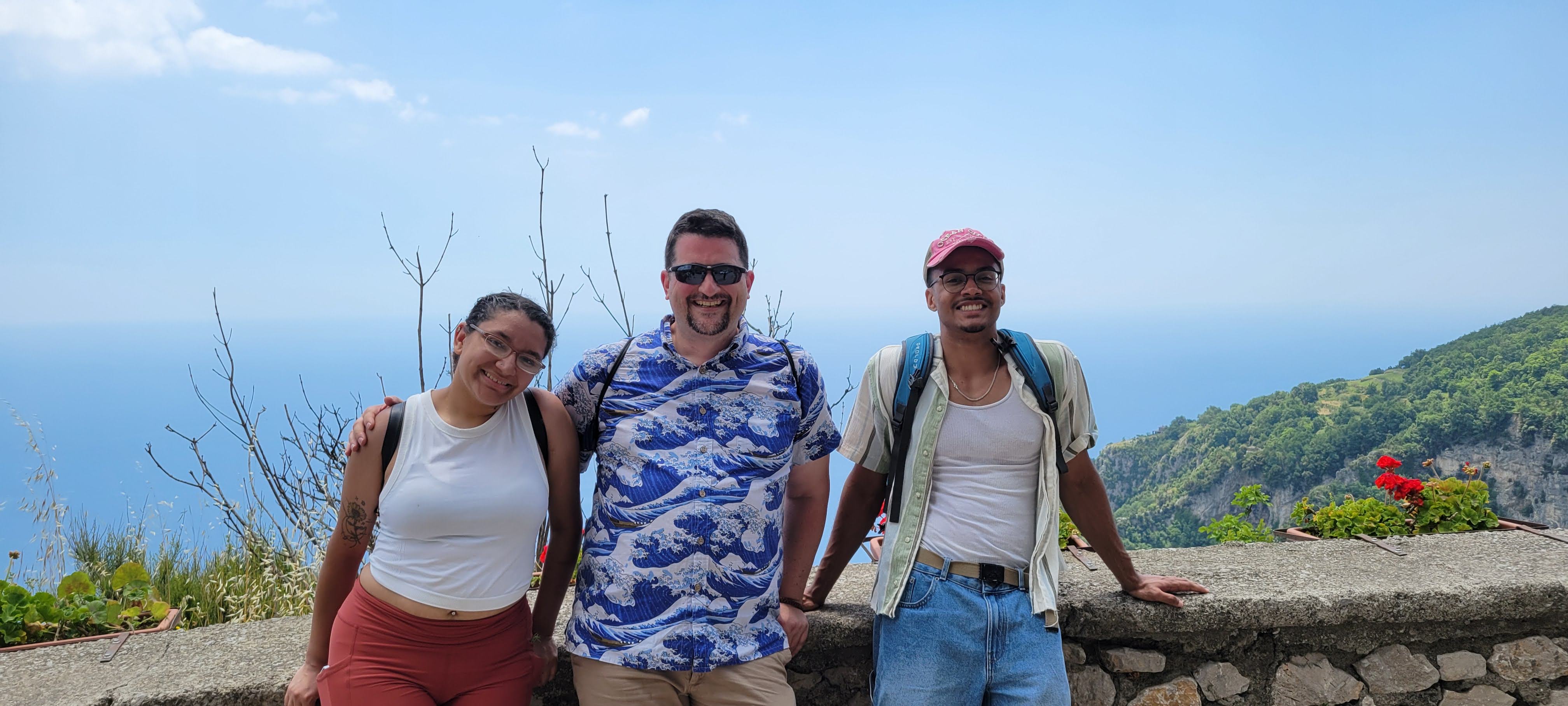 Friends at the end of the path