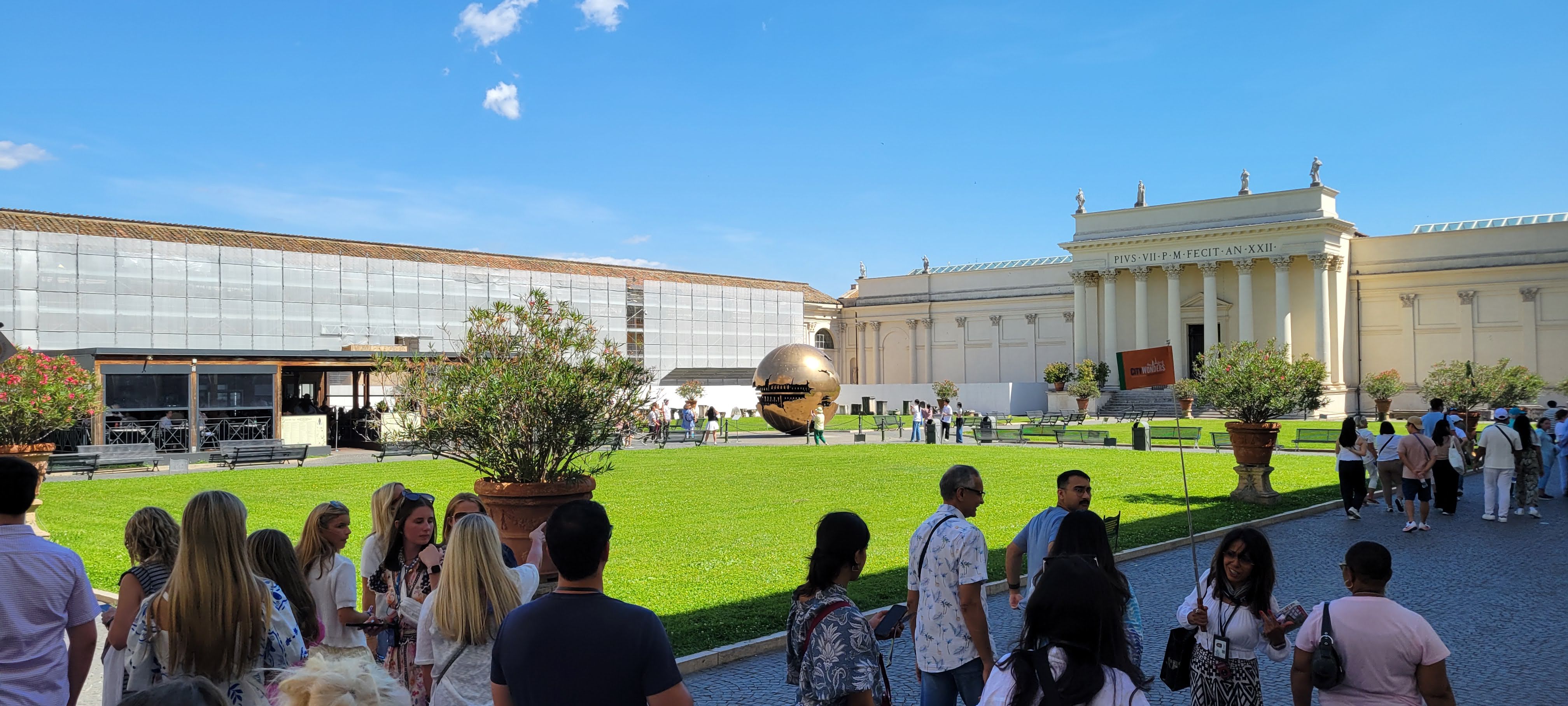 Mall inside Vatican City walls